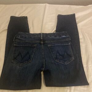 Mother the looker crop Dark Blue Women's Jeans size 26